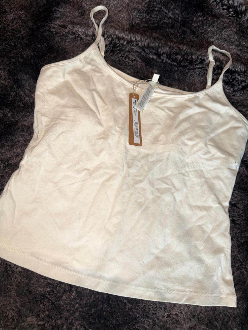 SKIMS White Slim Spaghetti Strap Camisole